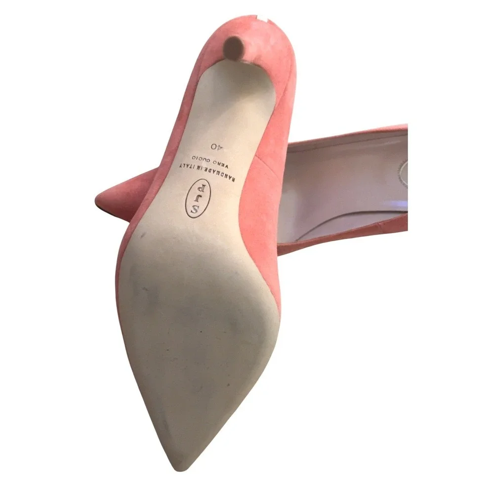 SJP by Sarah Jessica Parker Fawn Suede‎ Coral Heels Size EU 40 US 9.5-10